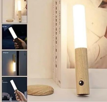Wooden LED Wall Lamp With Motion Sensor-Intelligent Induction Light