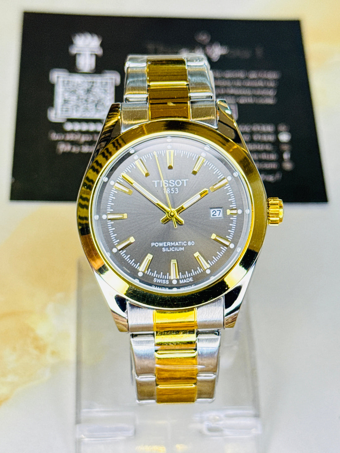 Silicium Two Tone Black Tissot Watch