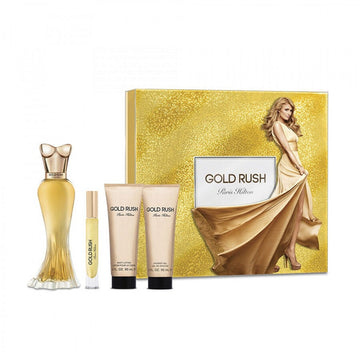 Paris Hilton Gold Rush W Edps Set 3.4 4p (3.4 Edp/S 0.34 P/Spray 3.0 B/Lot 3.0 S/Gel)