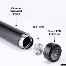 Temperature Display Vacuum Insulated Water Bottle