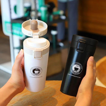 Stainless Steel Travel Coffee Mug – Insulated, Spill-Resistant & Stylish