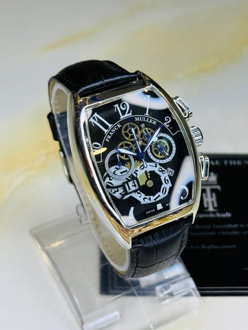 Frank Muller Black Silver Black Chronograph Dial Watch