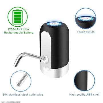 Electric Water Dispenser Portable Automatic Electric Water Pump Drinking Bottle Switch Usb Rechargeable Water Pump Machine