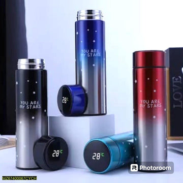 Temperature Display Vacuum Insulated Water Bottle