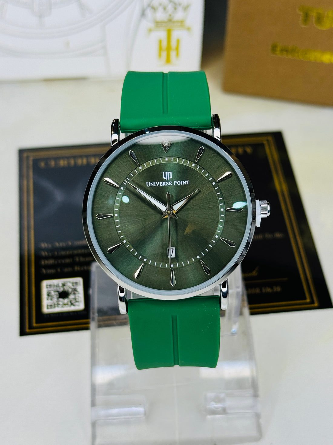 Forest Green Slim Balloon Universe Point Watch