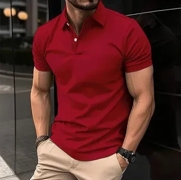 Casual Waffle Knit Drop Shoulder T-Shirt