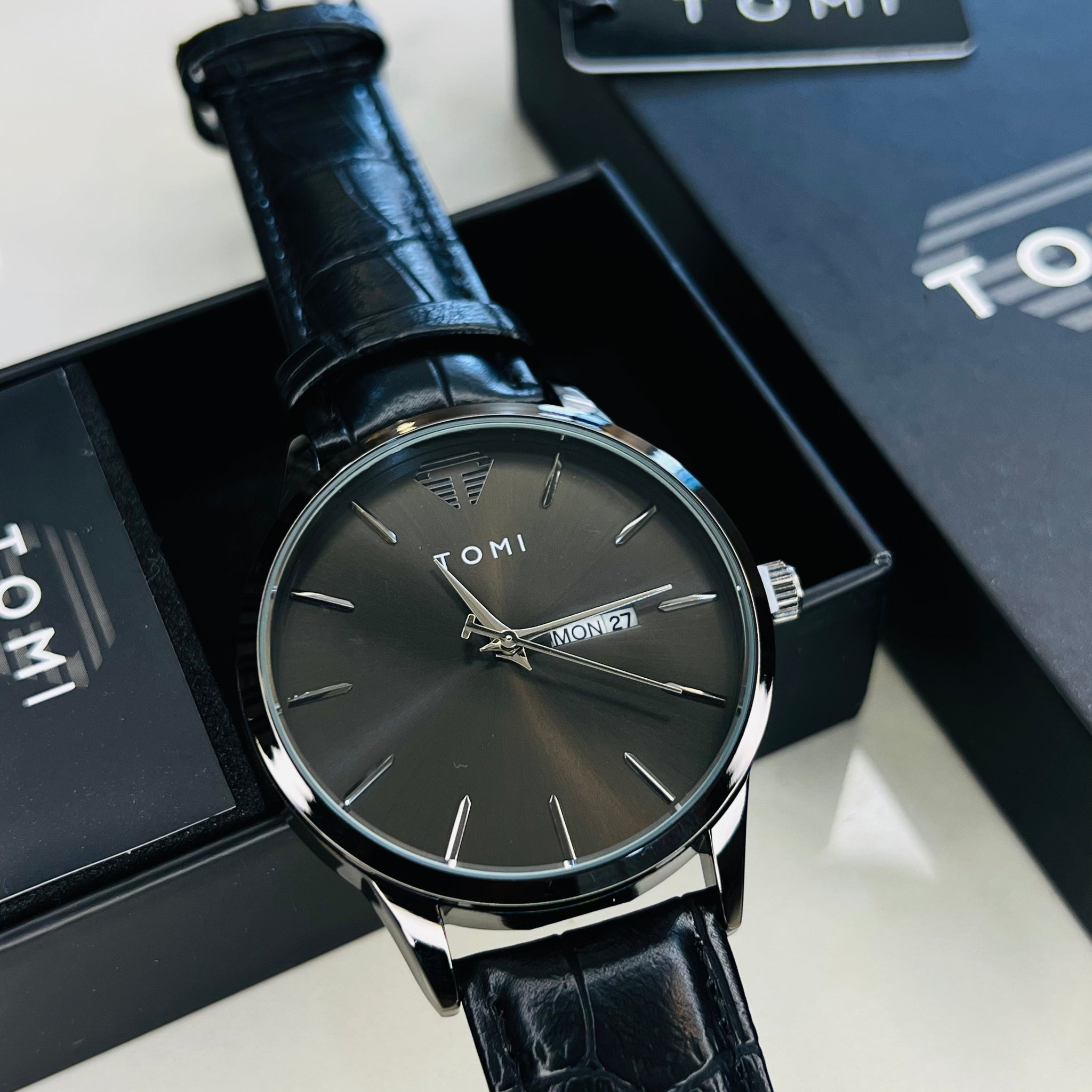 Tomi Day Date All Black Watch