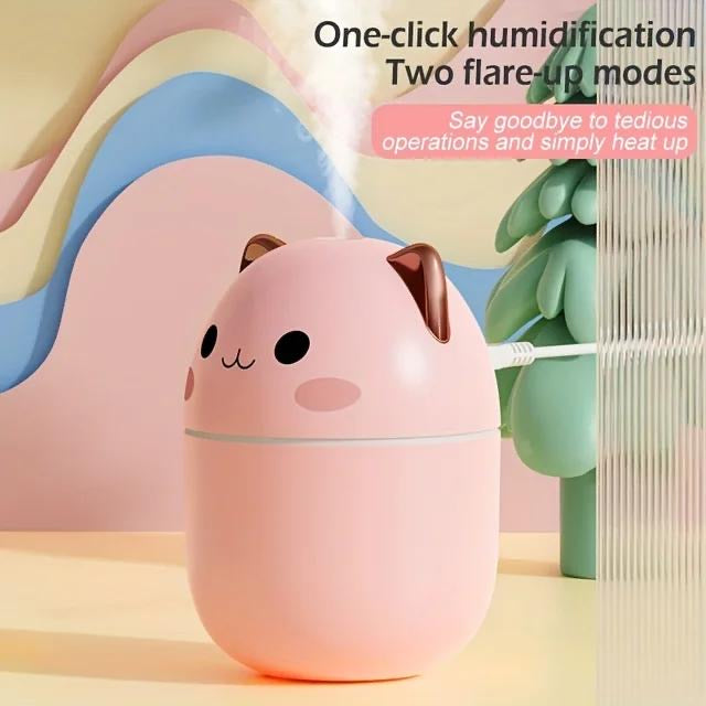 Mini Room Humidifier – Multicolor LED, Lightweight & Efficient