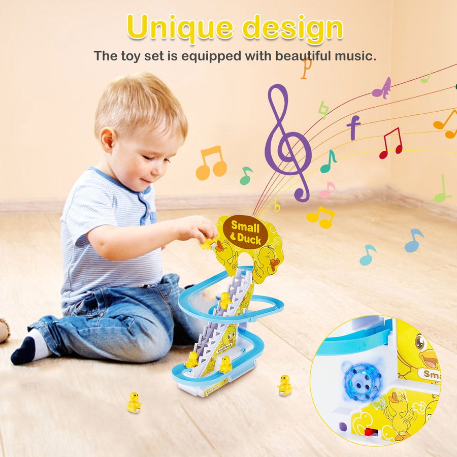 Electric Duck Stair Climbing Toy