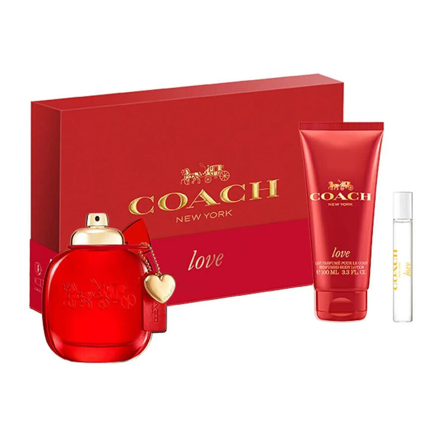 Coach Love Women 3 Gift Set(Edp 90ml+100ml B/L+Edp 7.5ml)