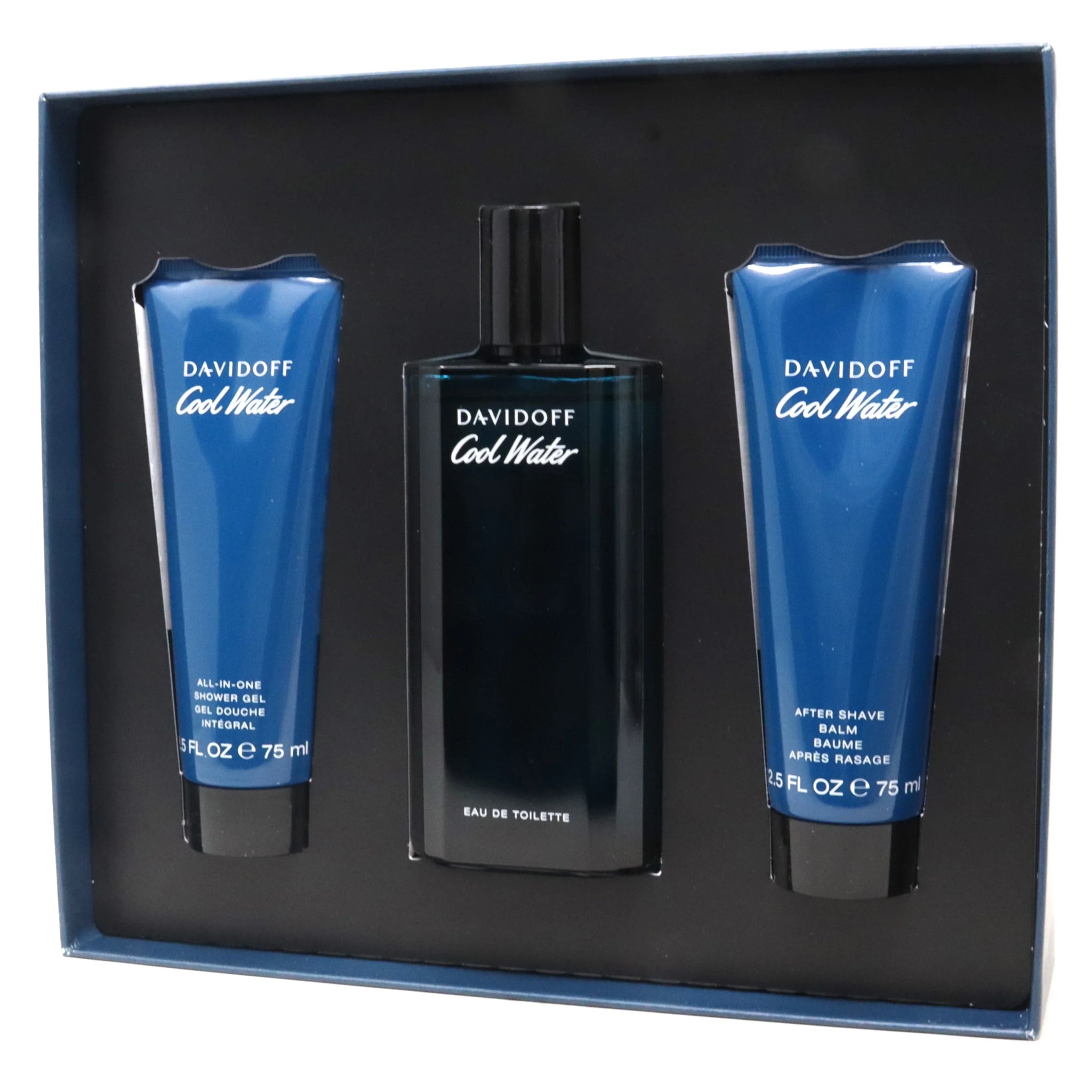 Davidoff Cool Water Men (Edt 125ml + A/S + S/G) 3pcs Gift Set