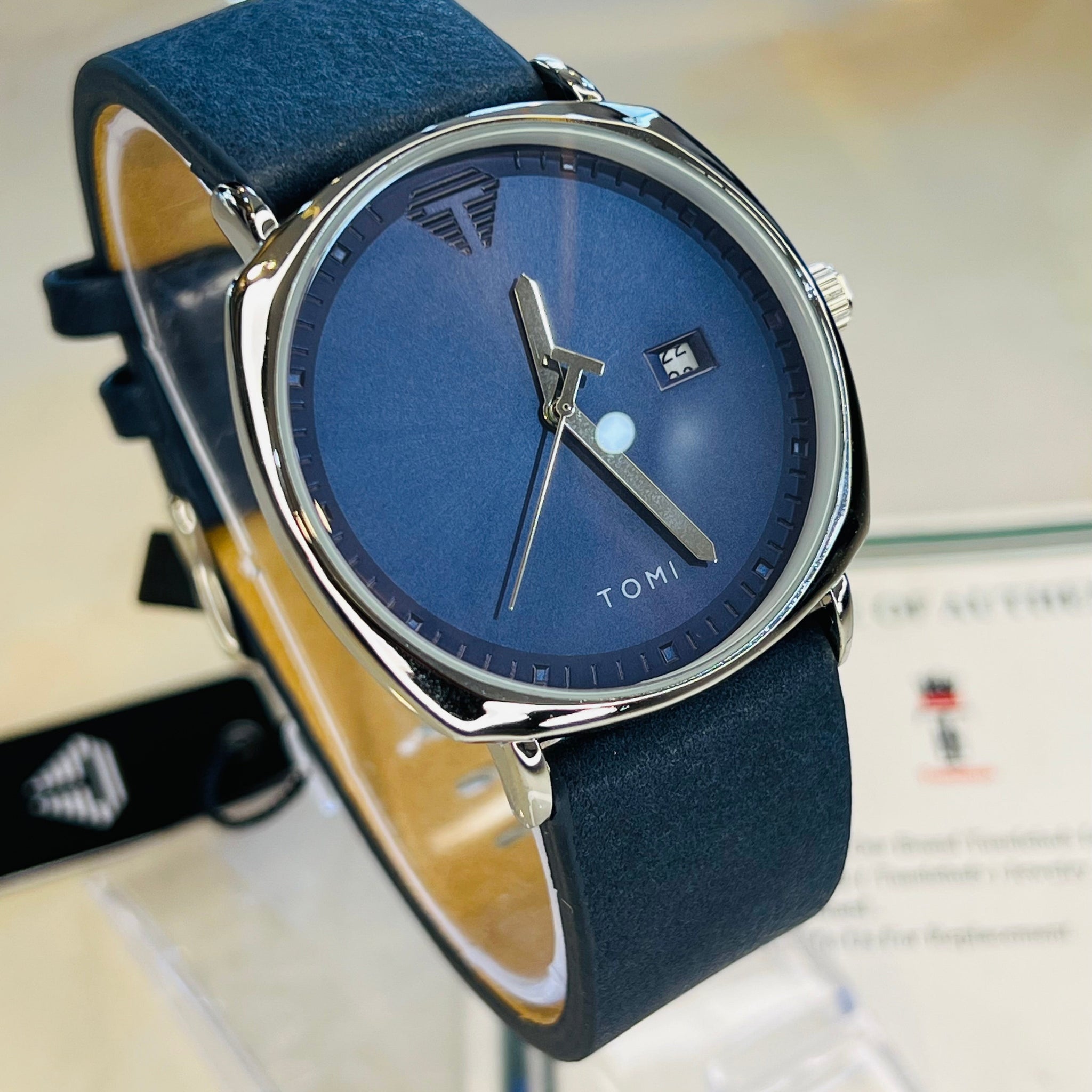 Tomi All Blue Sleek Dial Watch