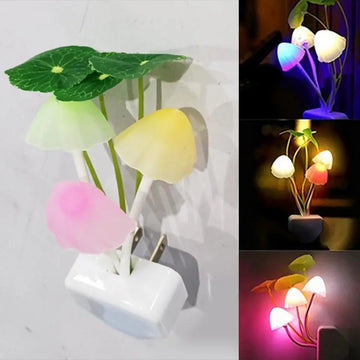 LED Mushroom Night Light With Sensor