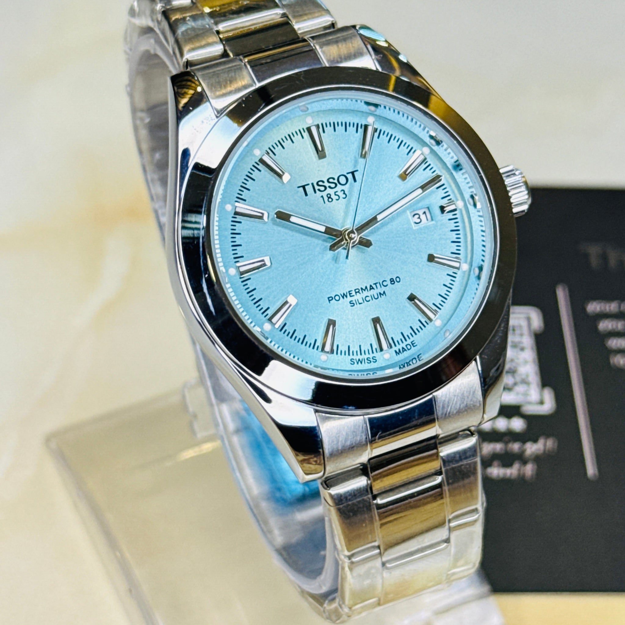 Silicium Silver Ice Blue Tissot Watch