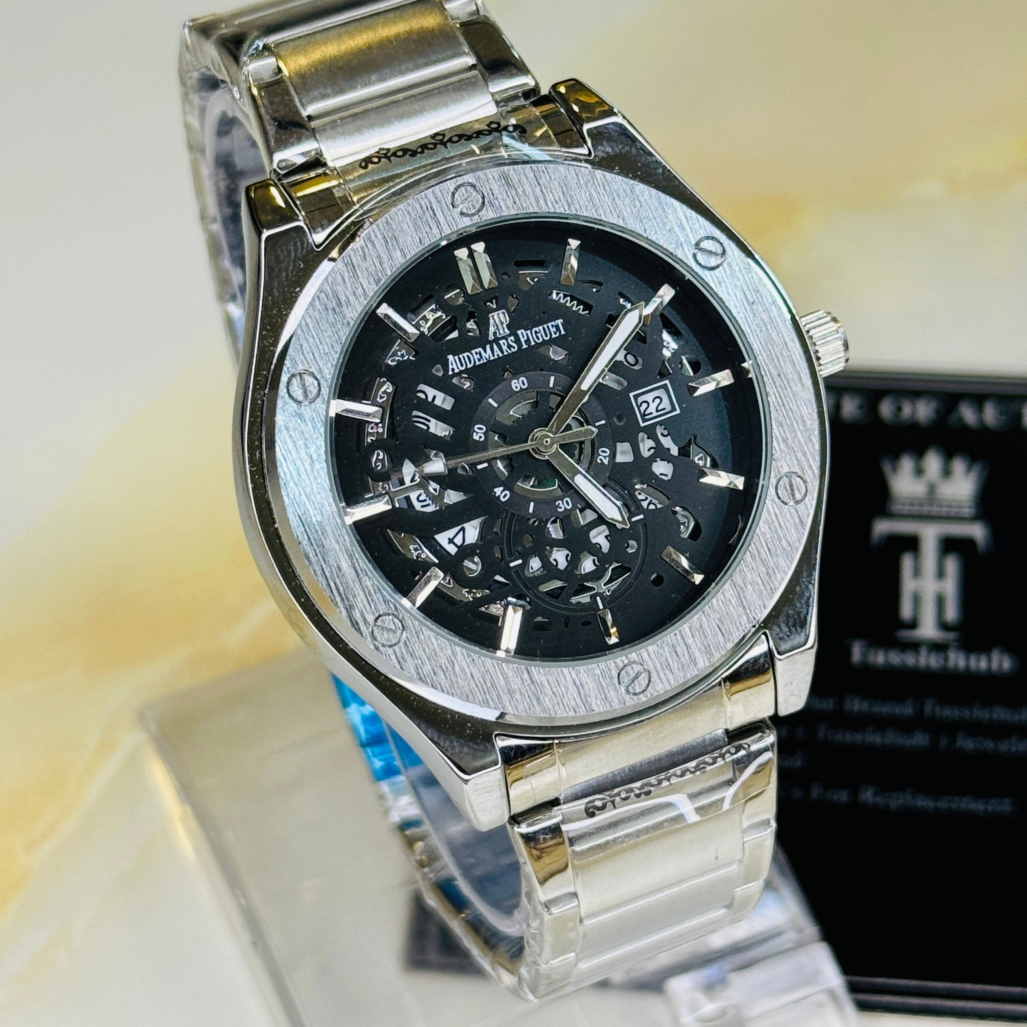 Silver Black Hologram Ap Watch