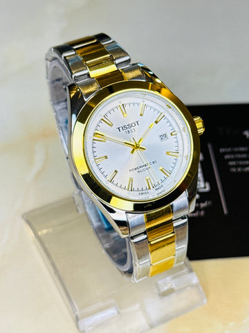 Silicium Two Tone White Tissot Watch