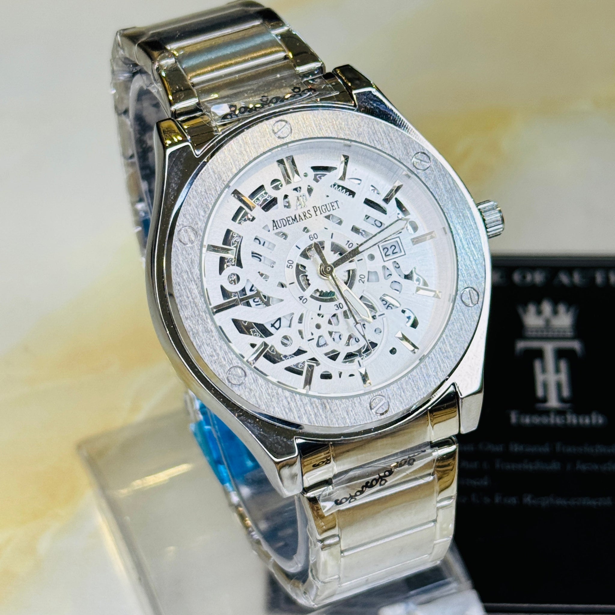 Silver White Hologram Ap Watch