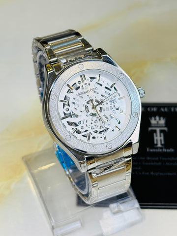 Silver White Hologram Ap Watch