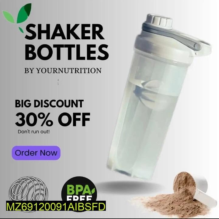 Gym and Sport Shaker Water Bottle
