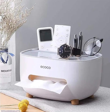 Ecoco Creative Tissue Box & Remote Organizer