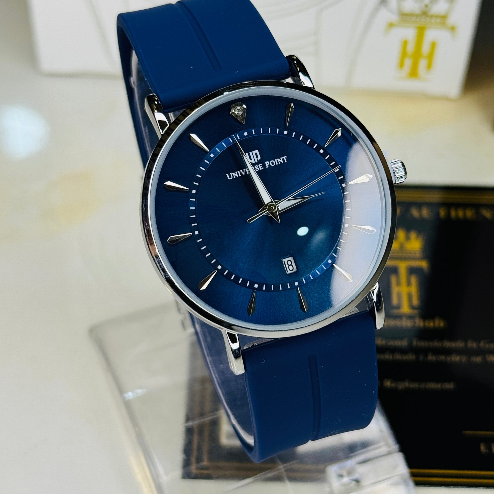 Aqua Blue Slim Balloon Universe Point Watch