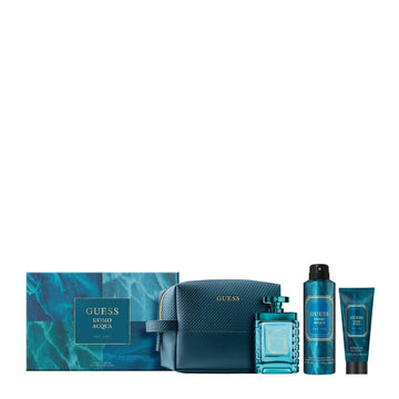Guess Uomo Aqua Men 4s Set (Edt 100ml+S/G 100ml+ B/S 170g+ Pouch)