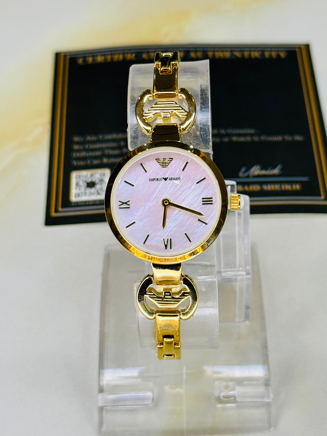 Emporio Gold Pink Watch for her
