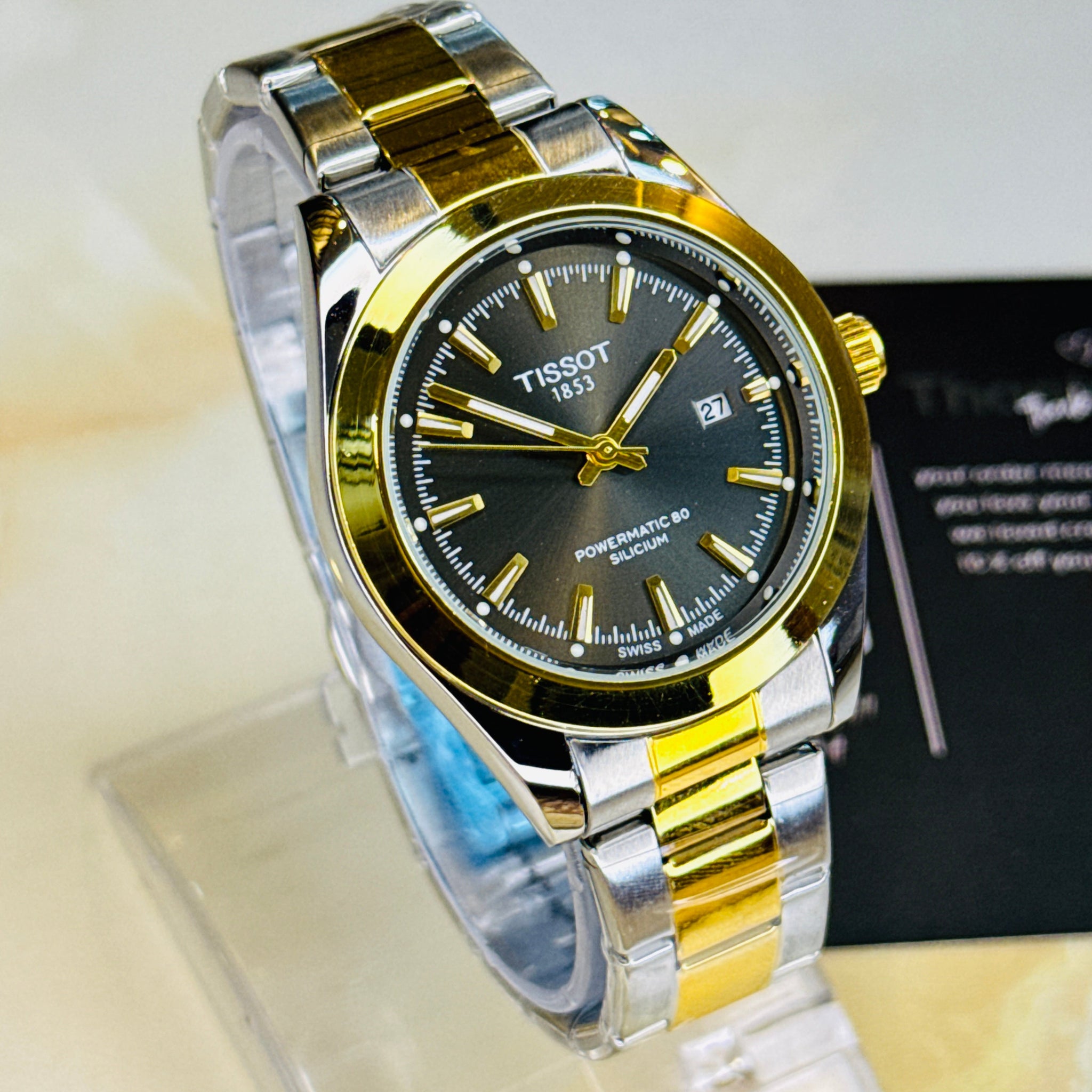 Silicium Two Tone Black Tissot Watch