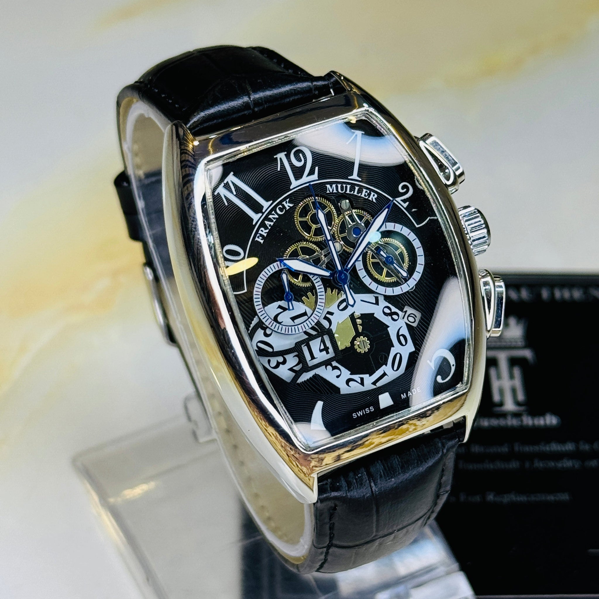 Frank Muller Black Silver Black Chronograph Dial Watch