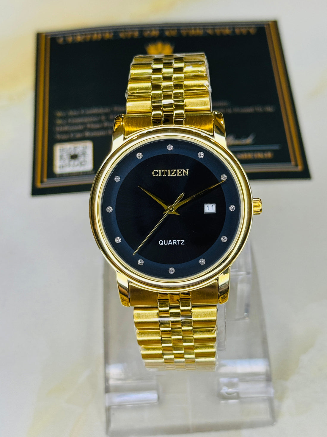 Gold Black Citizen Prestige Watch