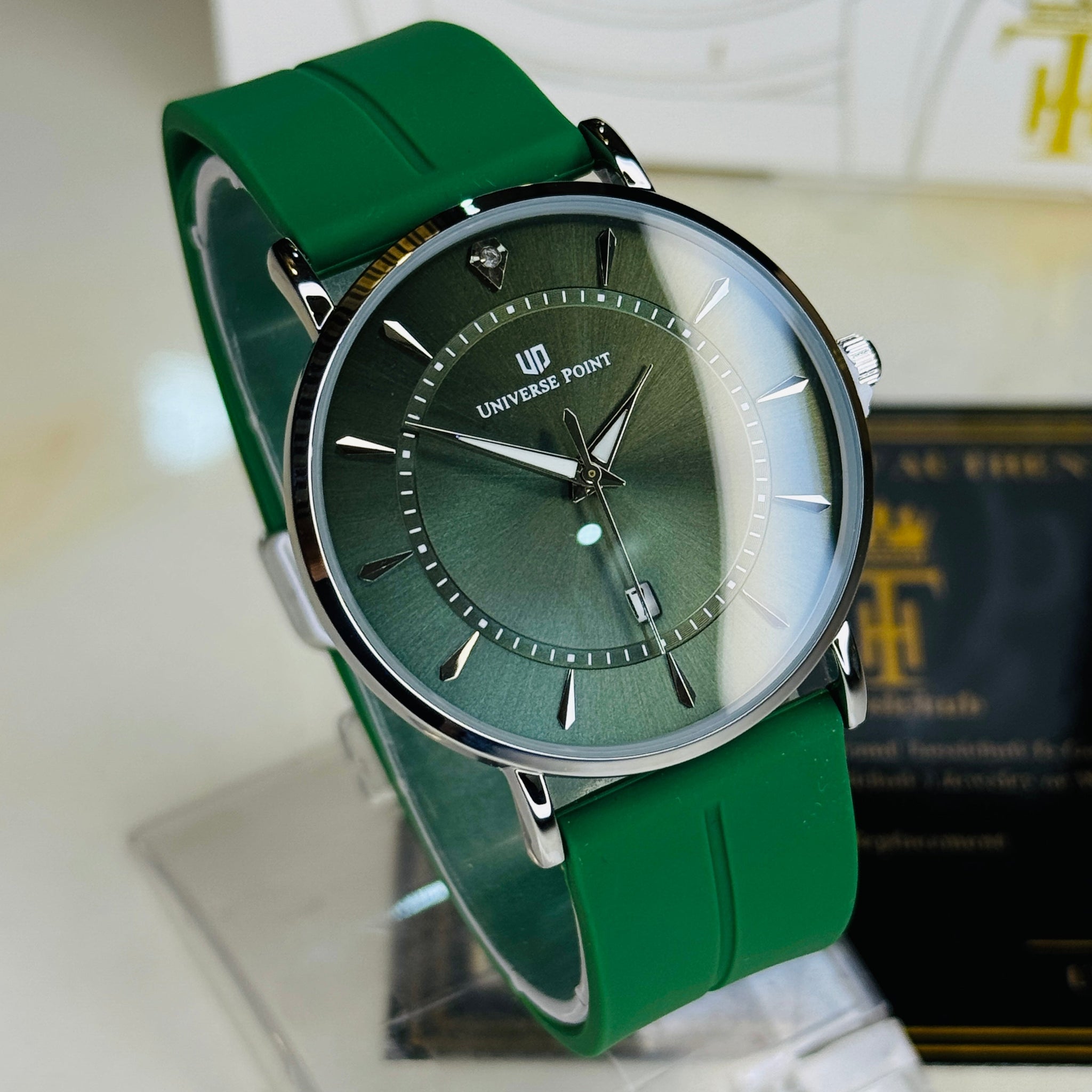 Forest Green Slim Balloon Universe Point Watch