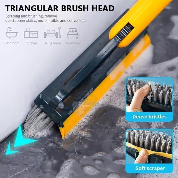 Adjustable Magic Broom & Scrub Brush – 120° Rotating Head for Deep Cleaning