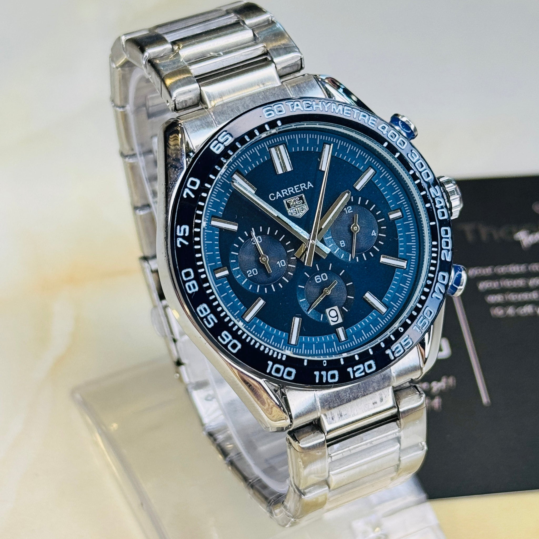 Tag Heur Silver Aqua Chronograph Watch