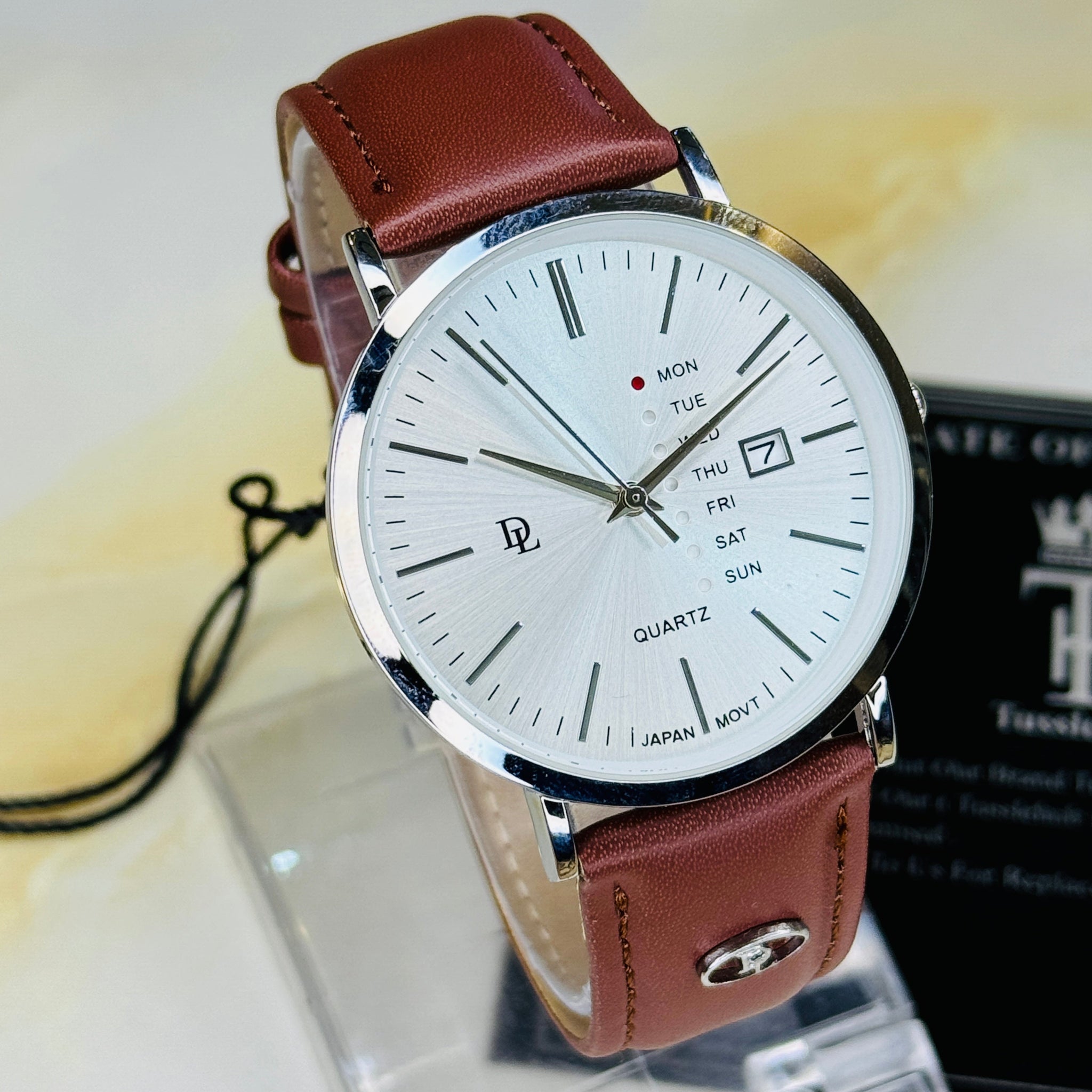 DL Mentor Premium Day Date Watch
