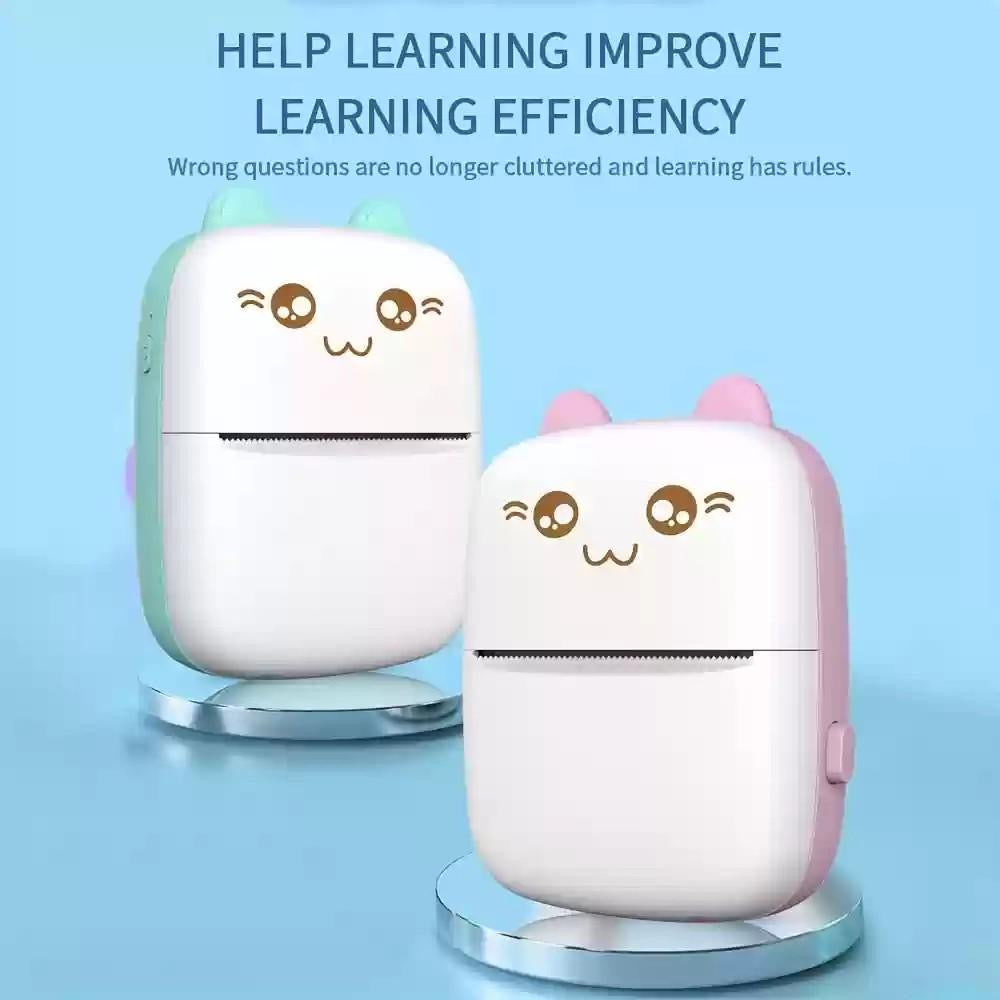 Mini Printer with Bluetooth Connectivity- 1 Pc Portable & Cute Aesthetic