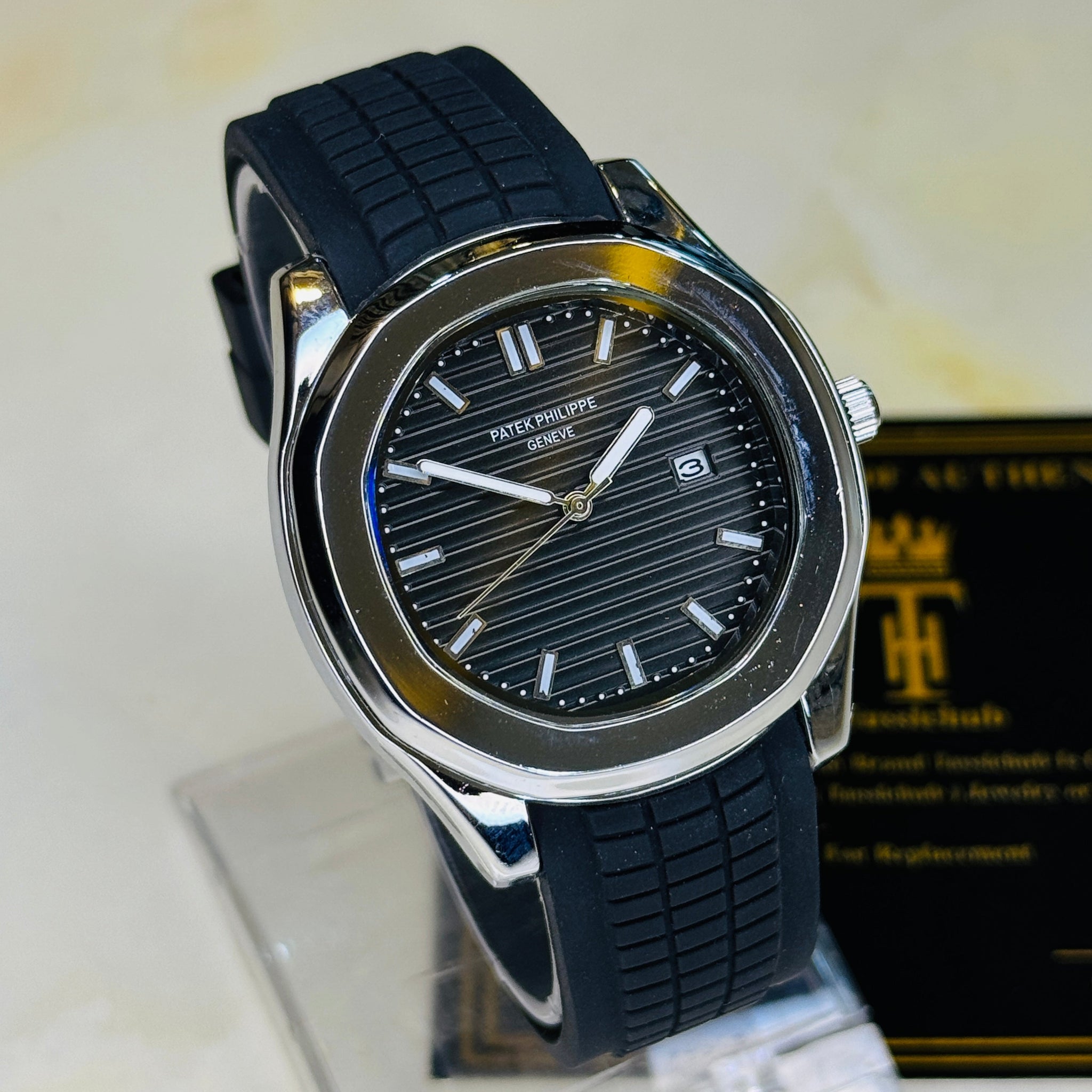 Black Silver Black Aquanaut Watch