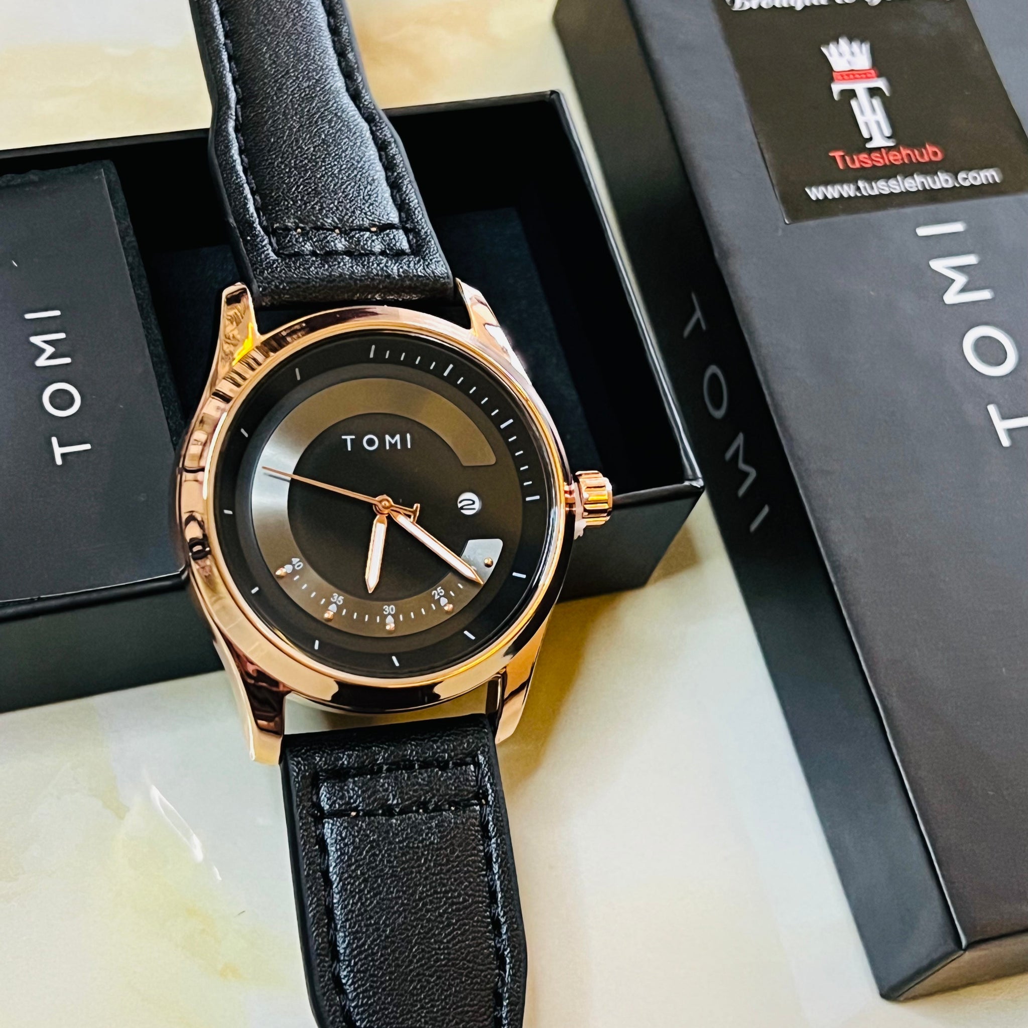 Tomi Royal Gold Dial Watch