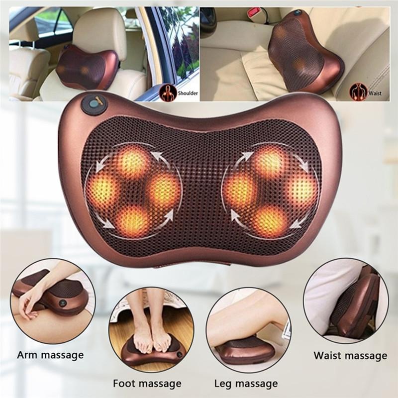 Pillow Massager With Deep Kneading Heated Massage