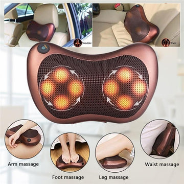 Pillow Massager With Deep Kneading Heated Massage