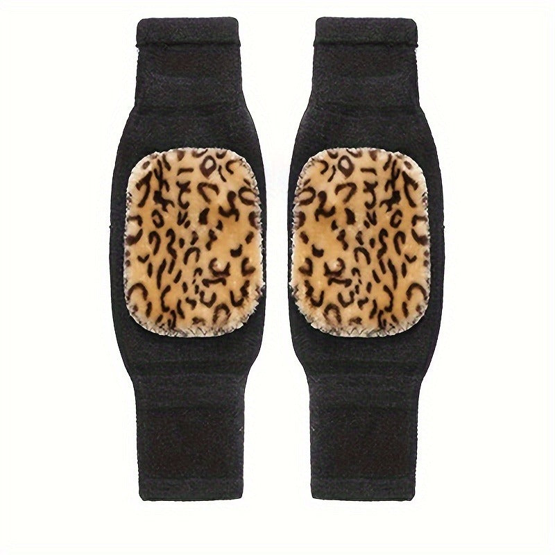 2Pcs Thermal Fleece Knee Warmers – Pain Relief & Double Layer Protection